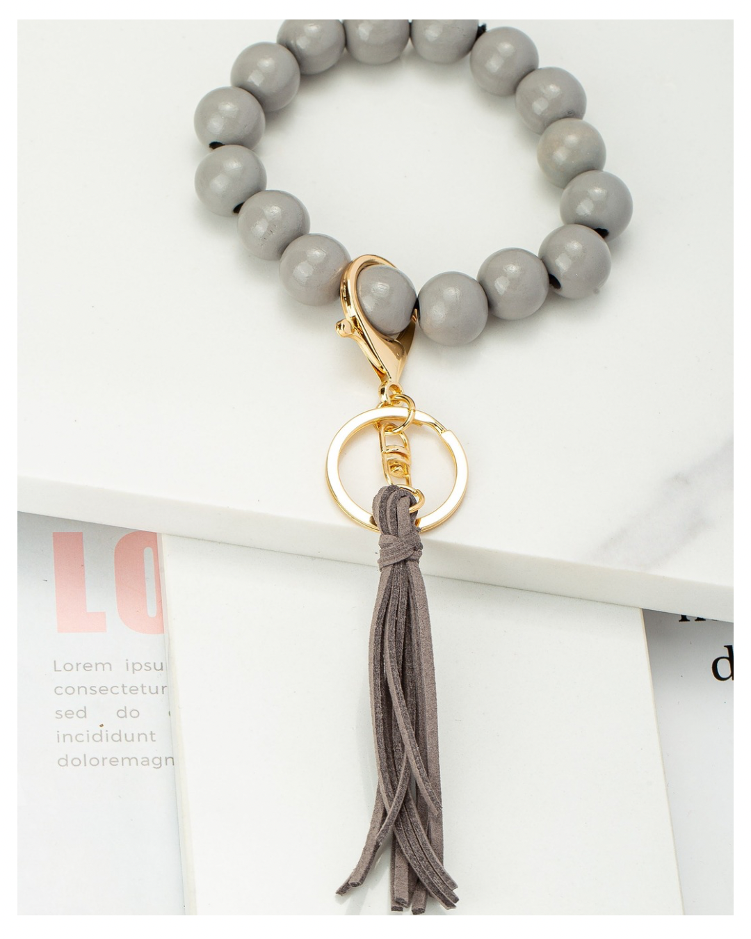 Wood Wristlet Key Chain