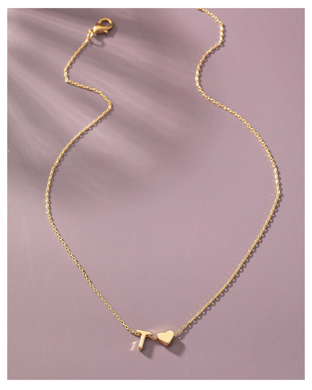 Initial Heart Necklace