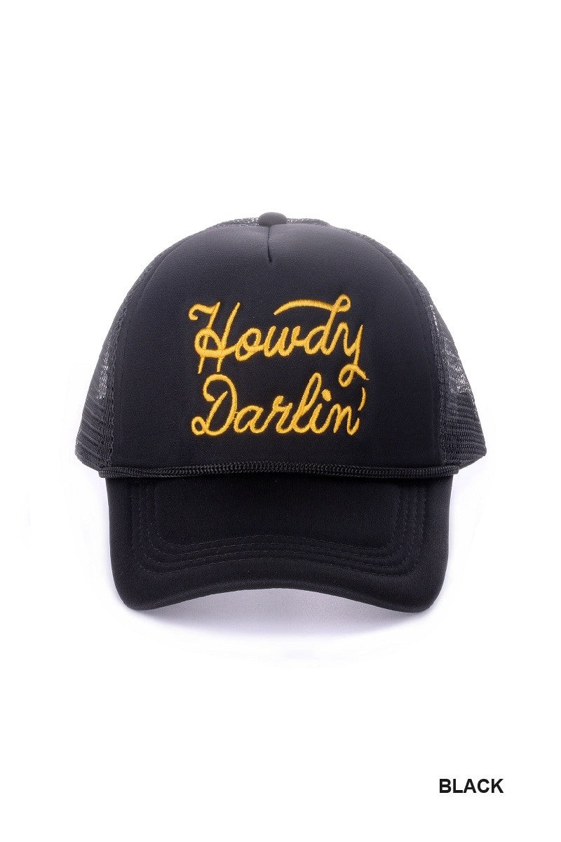 Howdy Darlin Mesh Trucker Cap
