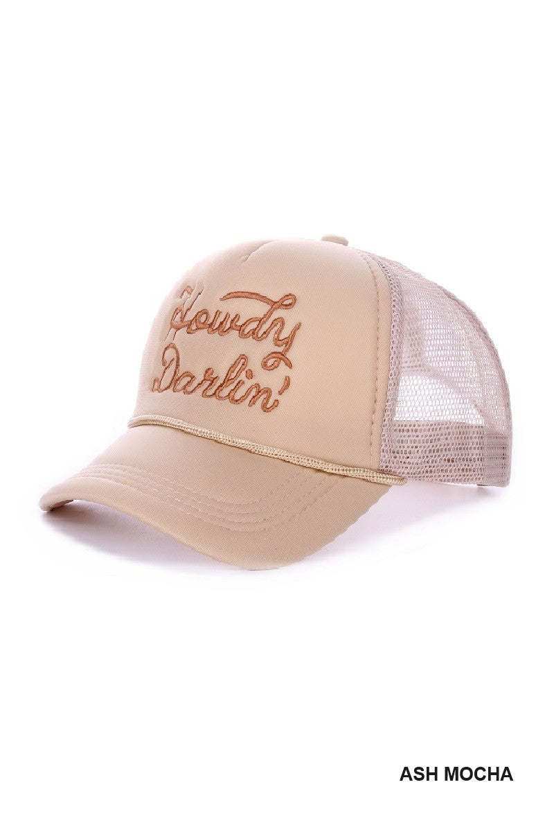 Howdy Darlin Mesh Trucker Cap