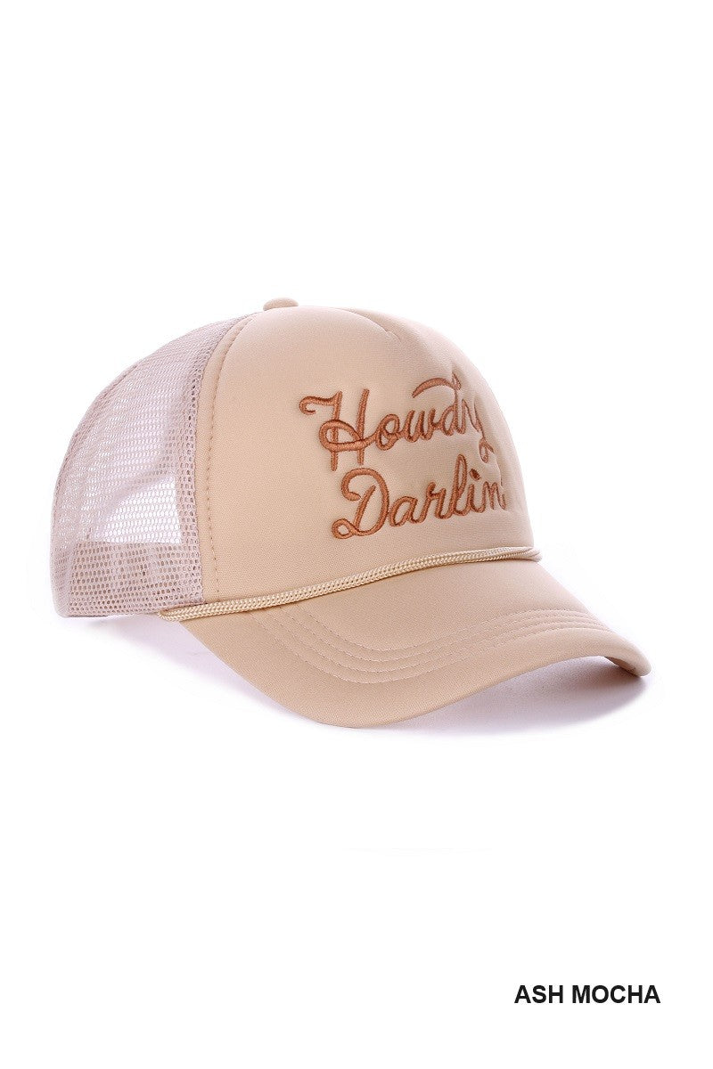 Howdy Darlin Mesh Trucker Cap