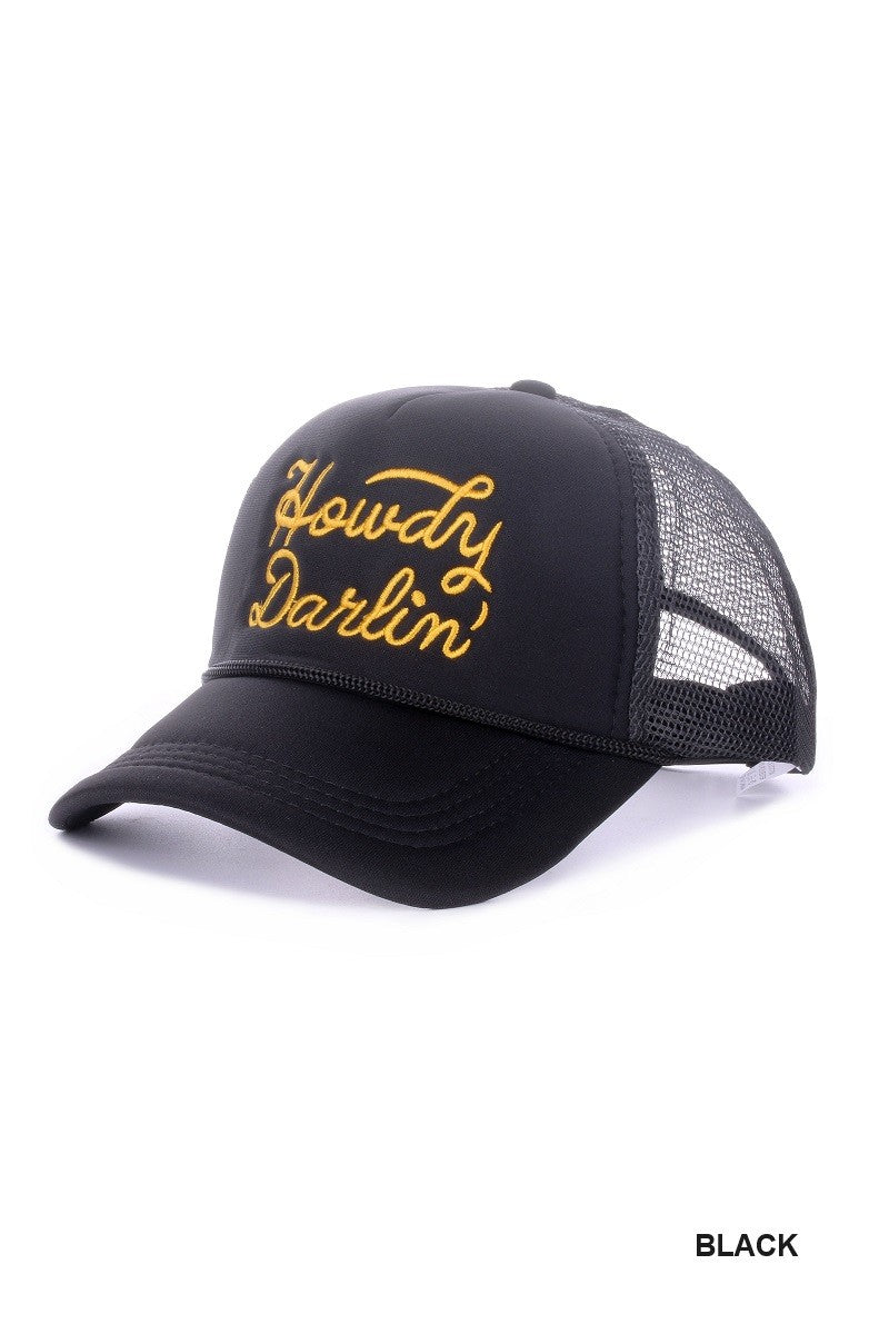 Howdy Darlin Mesh Trucker Cap