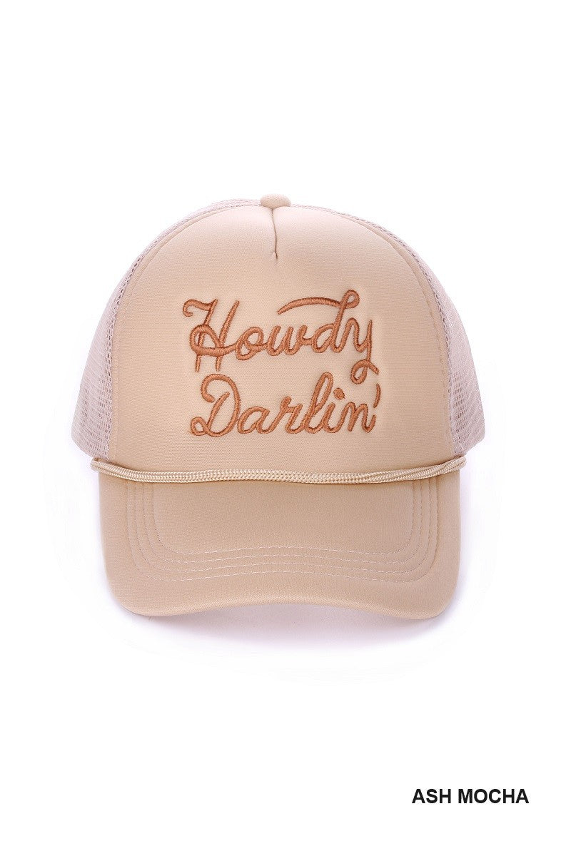 Howdy Darlin Mesh Trucker Cap