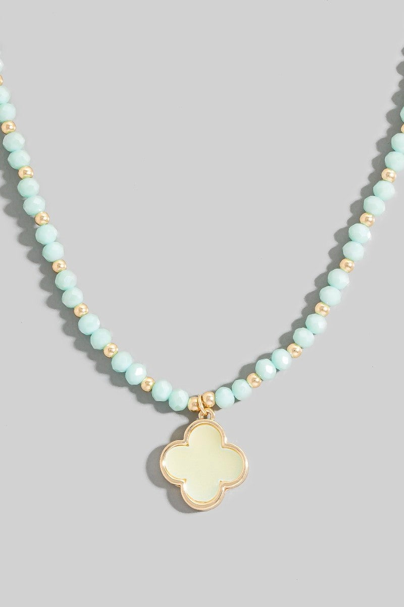 Stone Clover Necklace
