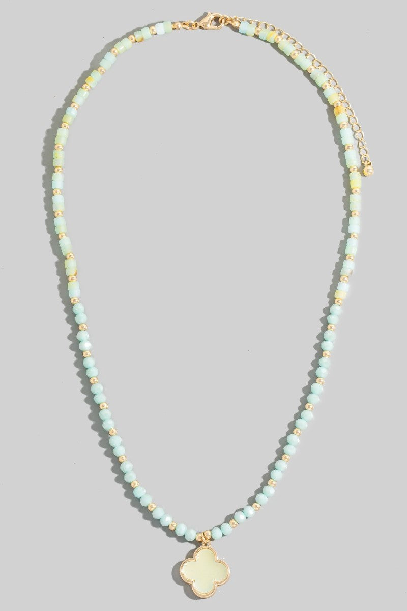 Stone Clover Necklace