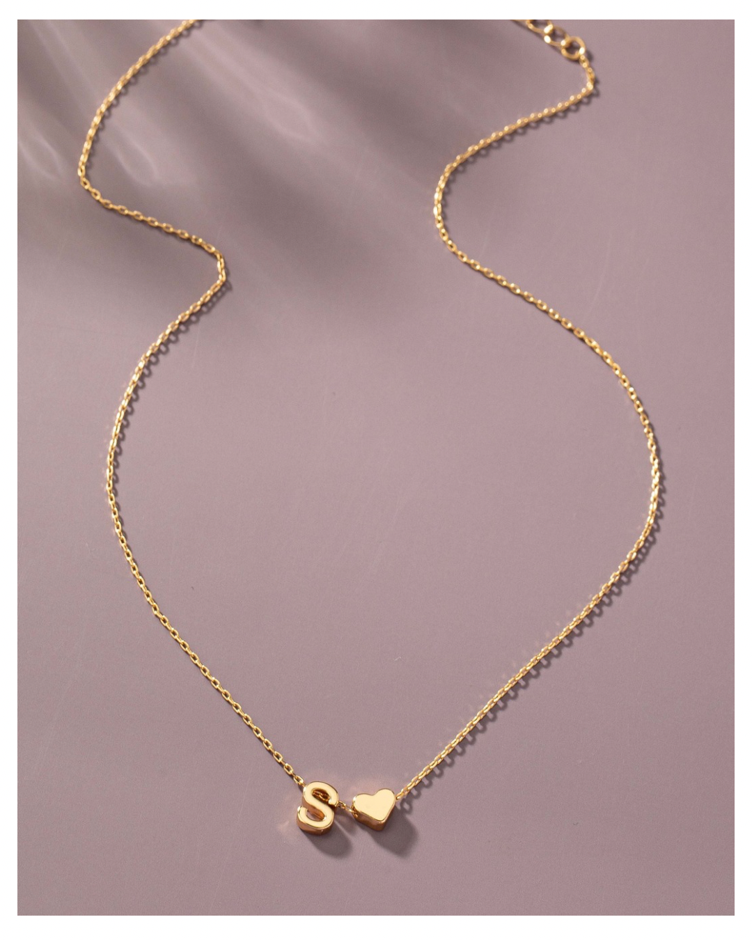 Initial Heart Necklace