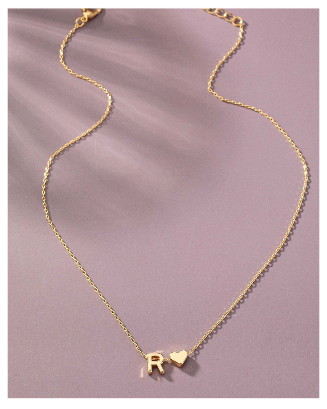 Initial Heart Necklace