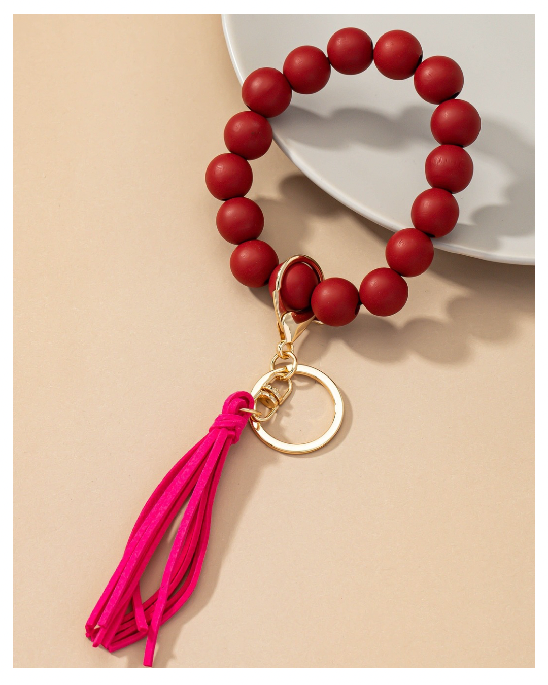 Wood Wristlet Key Chain