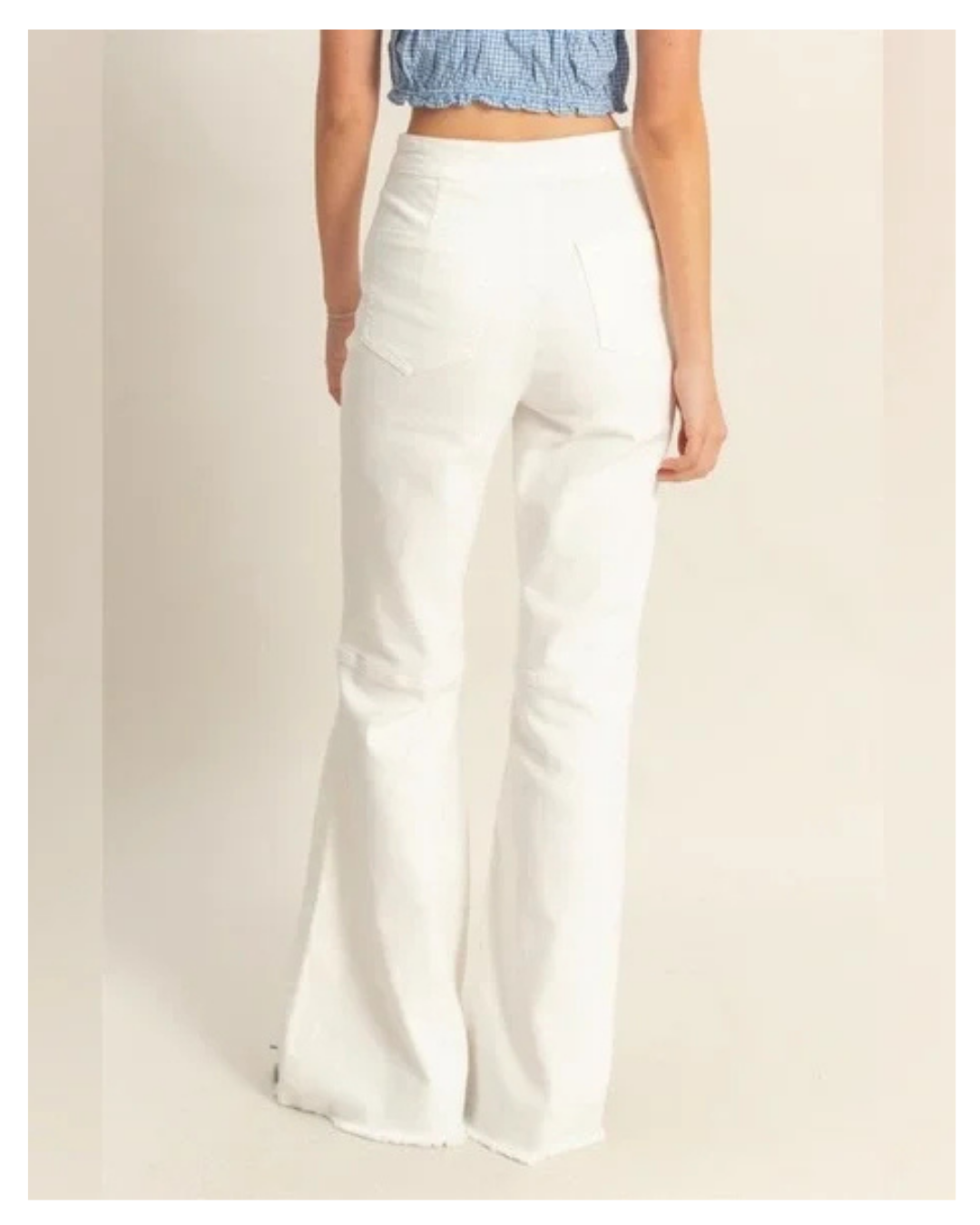 Catching Feelings White Pants