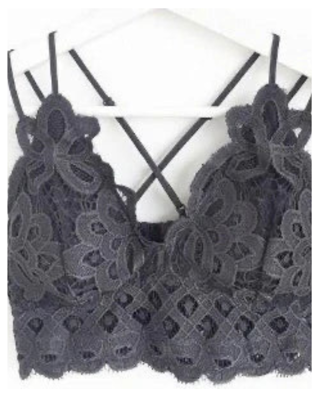 Honey Belle Bralette Charcoal