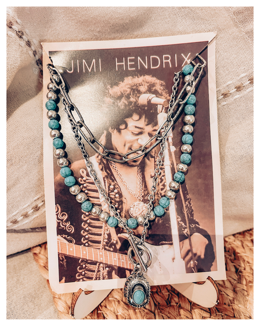 Cowboy Hat & Horseshoe Necklace
