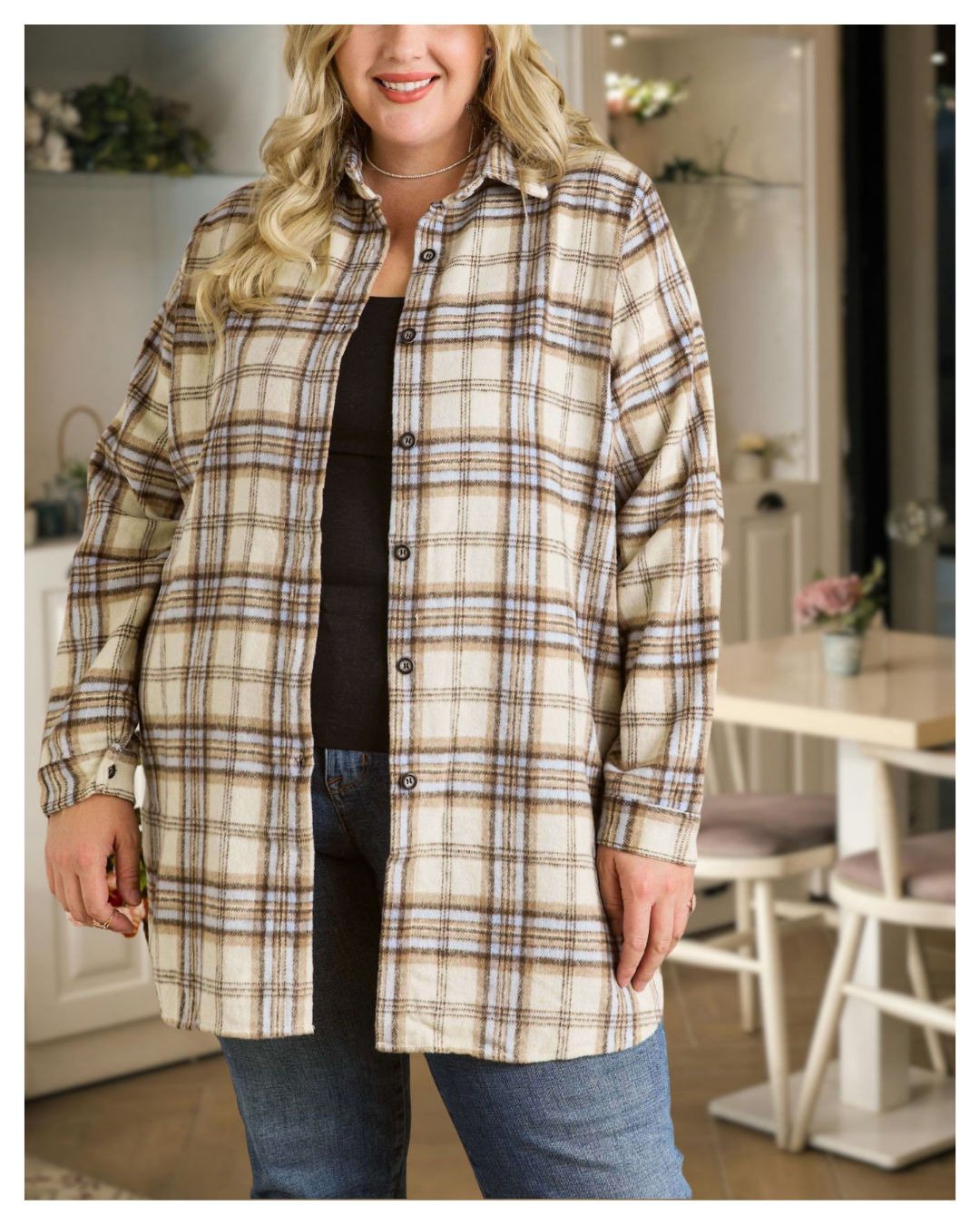 Maple Cream Shacket