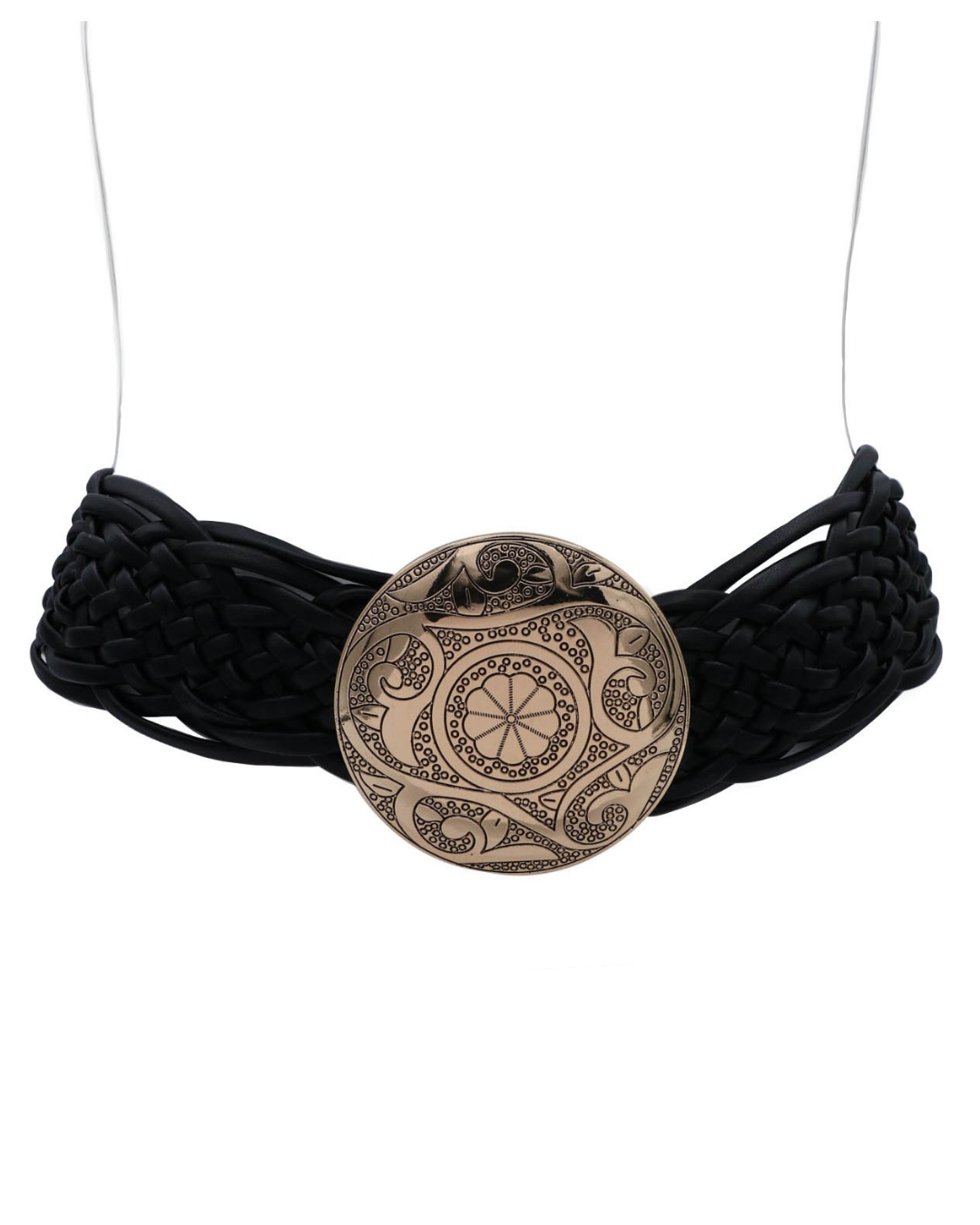 Boho Braid Belt Black
