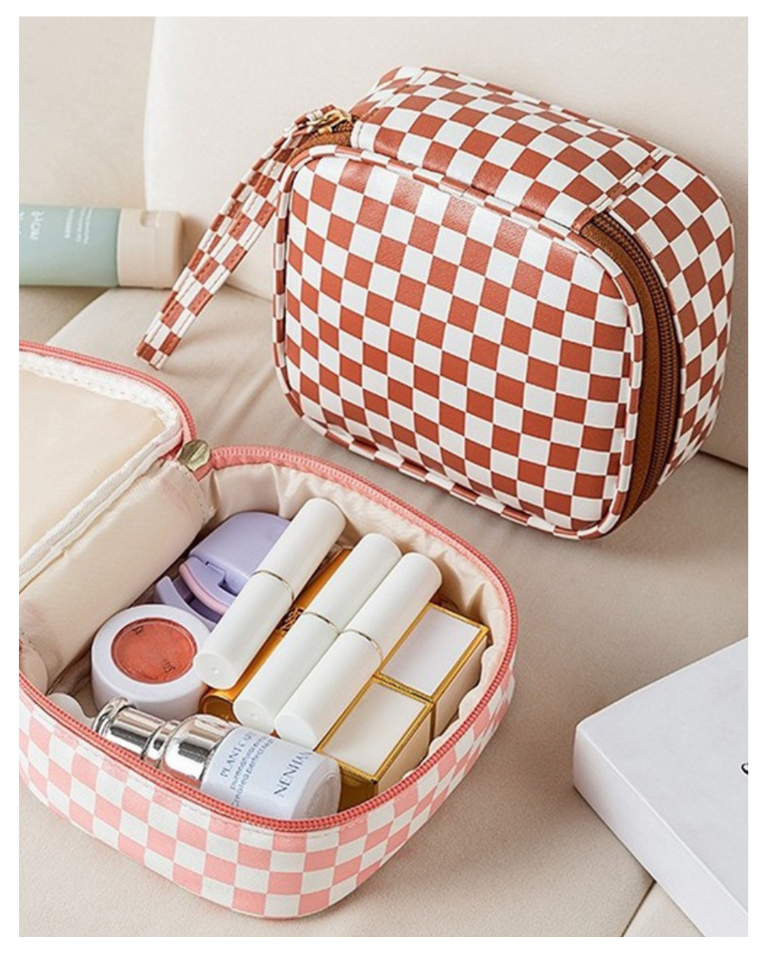 Checkered Travel Case