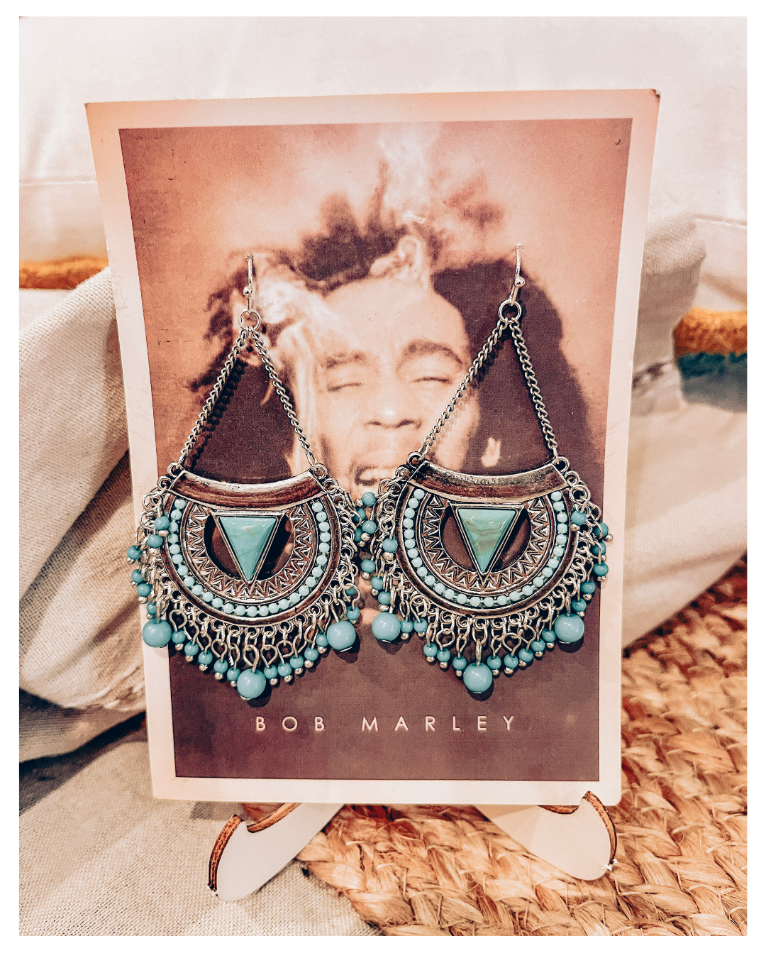 Half-Moon Chandelier Earrings