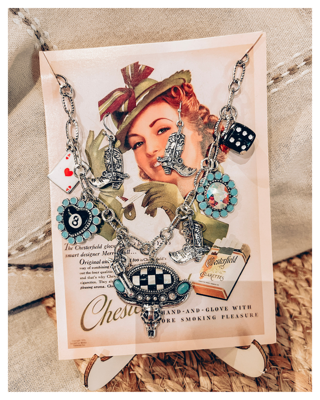 Western Charm Necklace and Earrings Set
