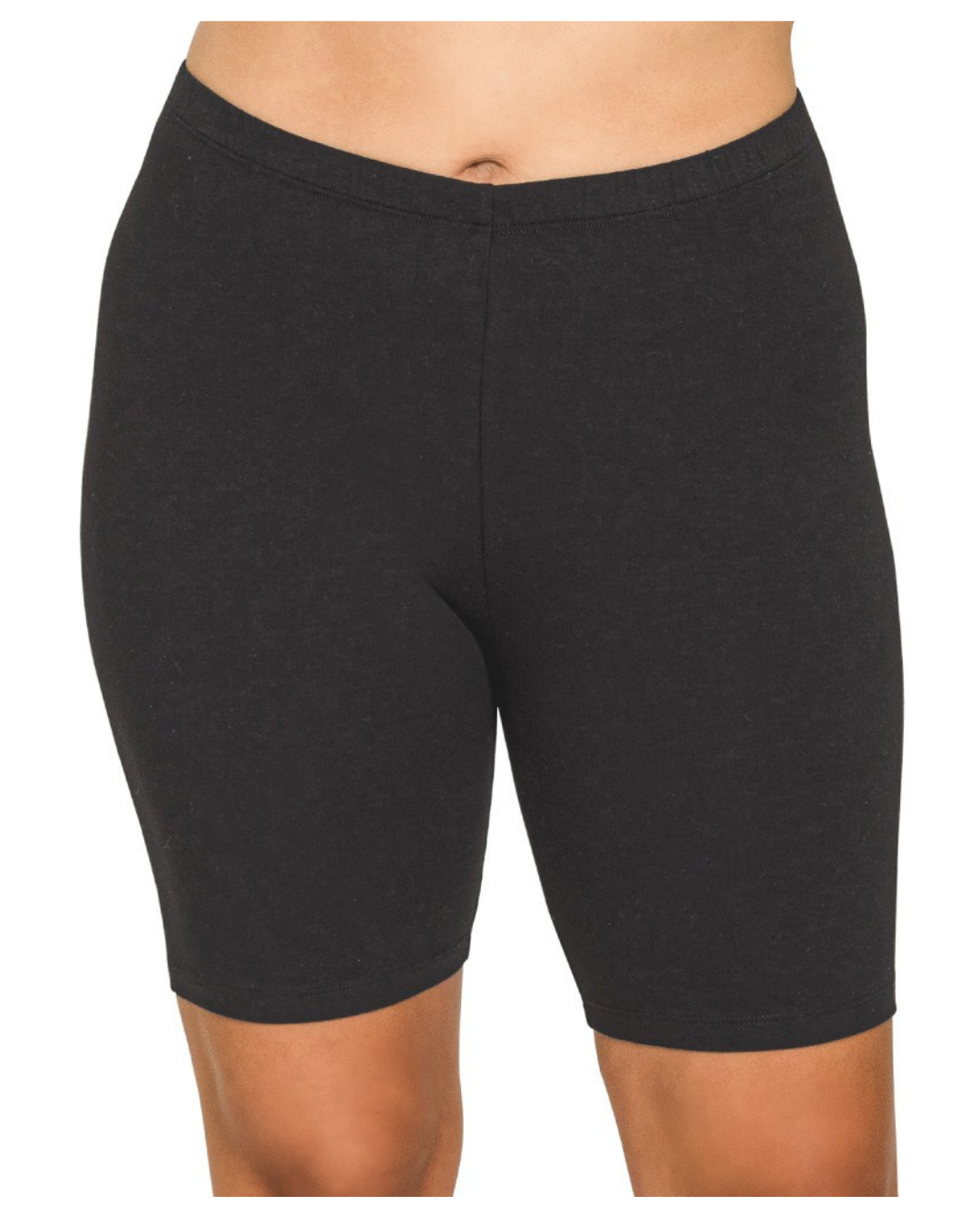 Premium Cotton Biker Shorts (Curvy)