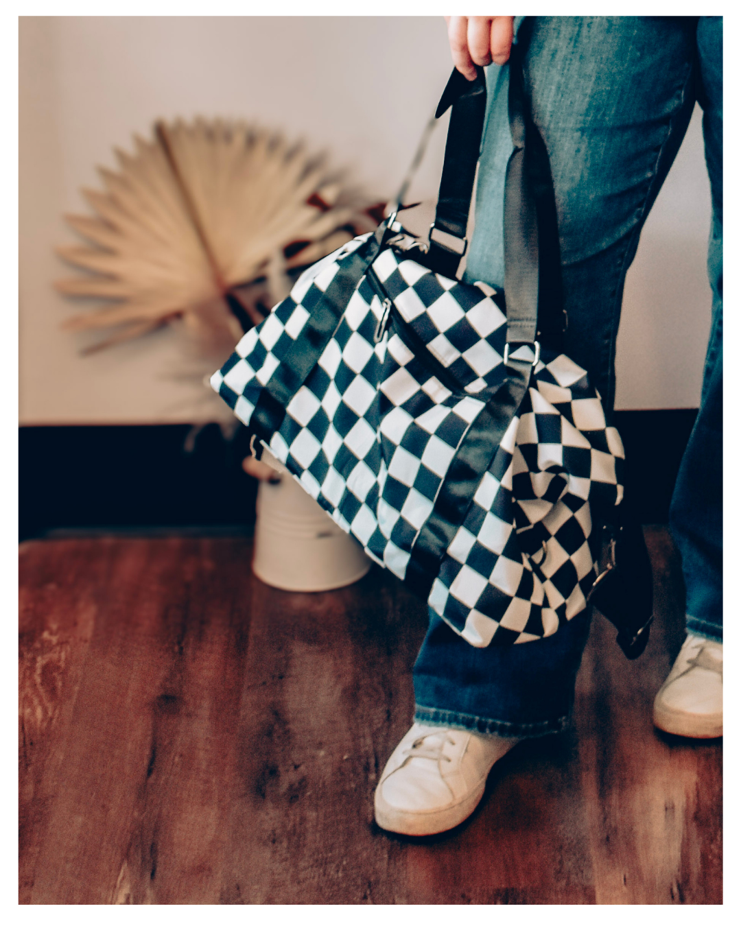 Checkered Travel Bag