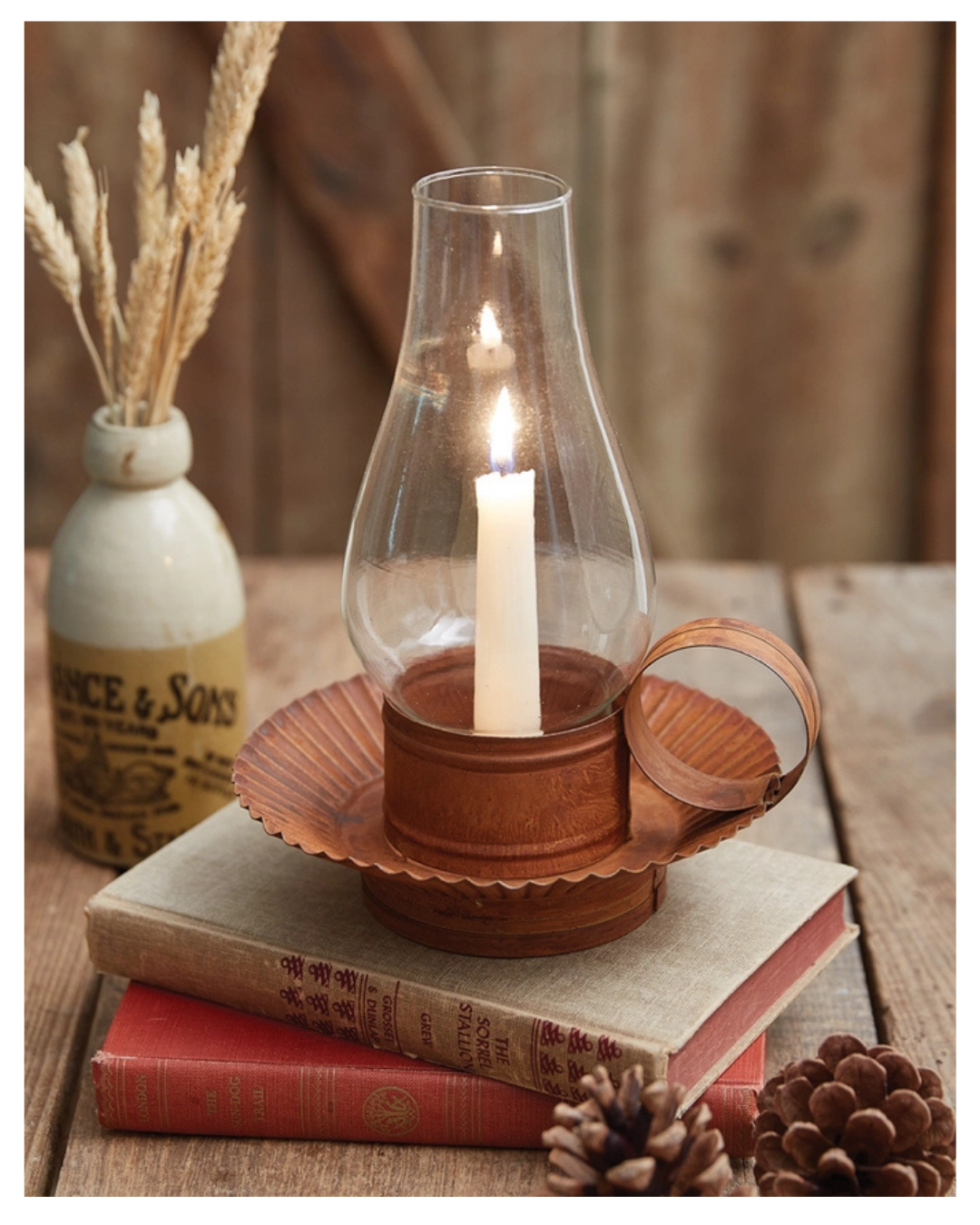 Rustic Chamberstick Candle Holder