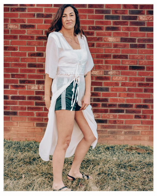 Cowgirl's Beach Wrap White