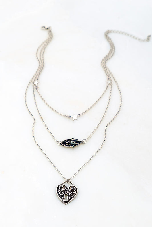 Heart, Hamsa Charm