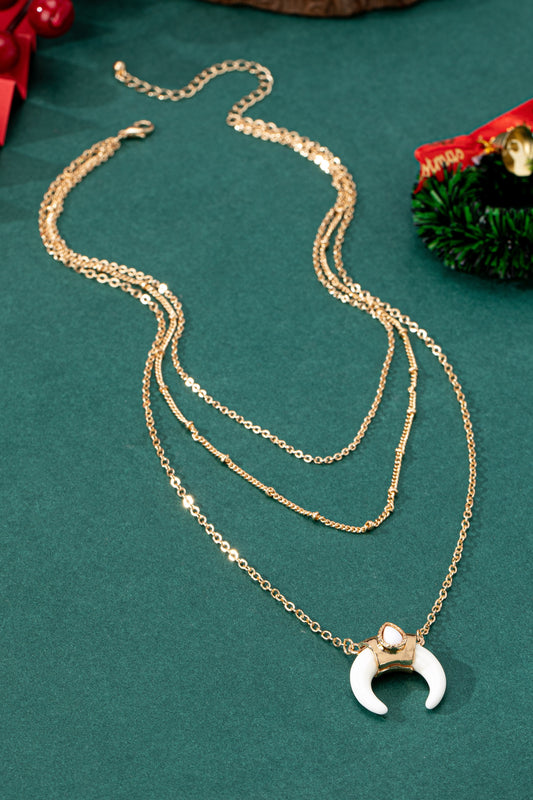 Horn Pendant Necklace