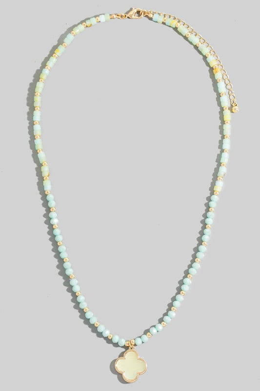 Stone Clover Necklace