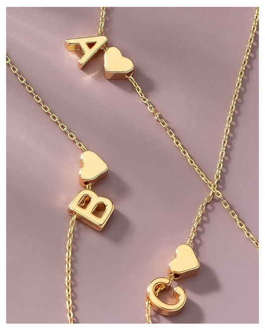 Initial Heart Necklace