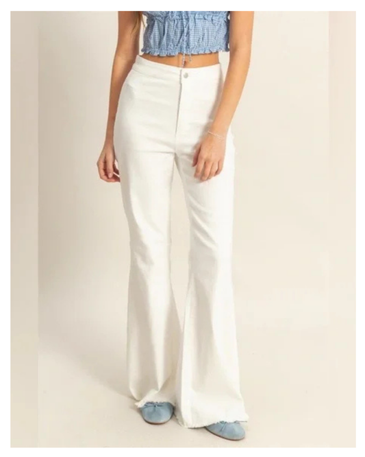 Catching Feelings White Pants