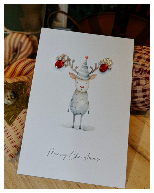 Reindeer Ruby Earrings