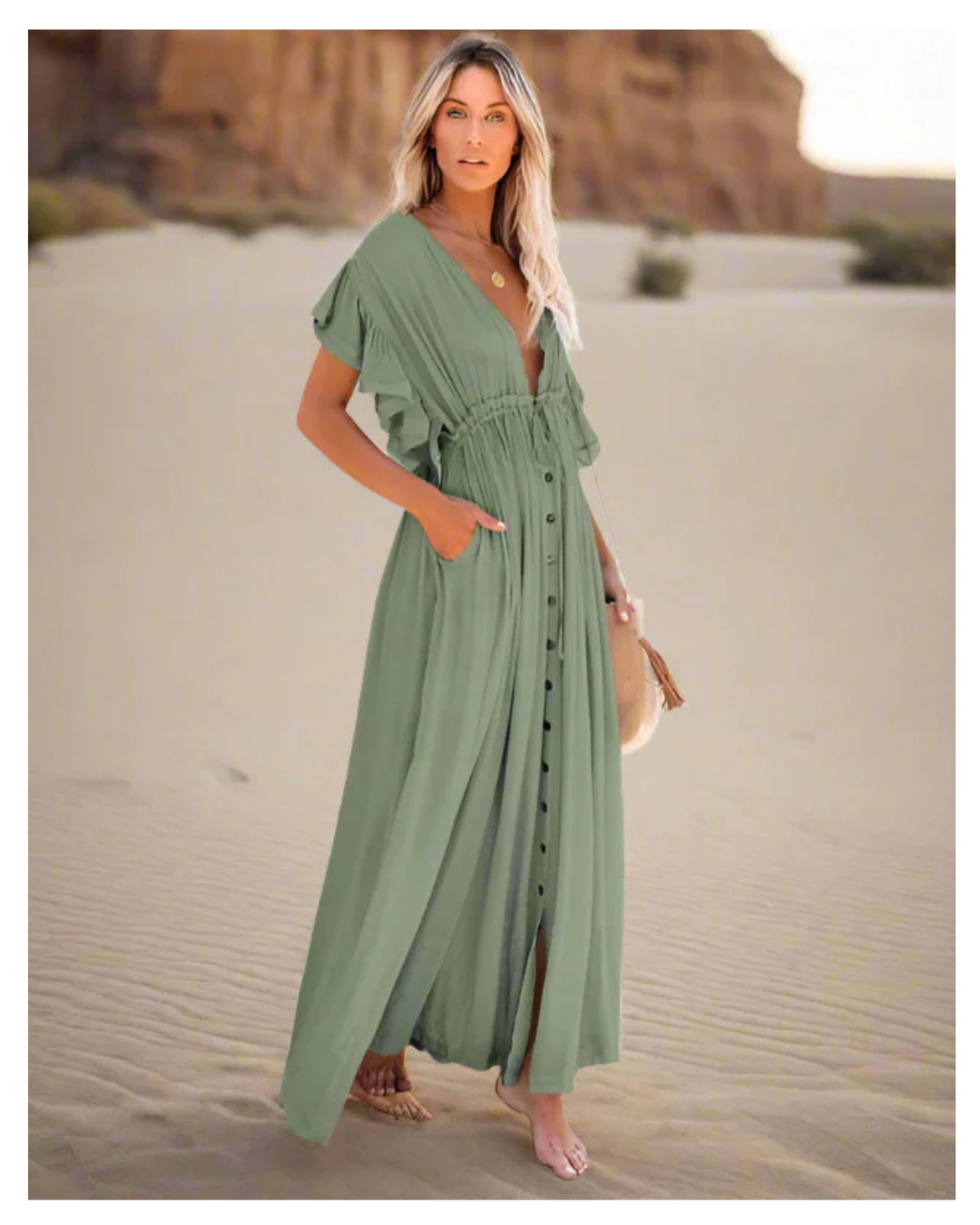 Bonnaroo Babe Dress Green