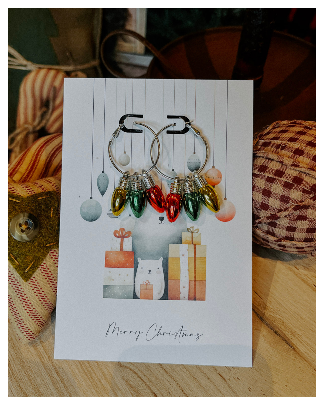 Christmas Lights Earrings