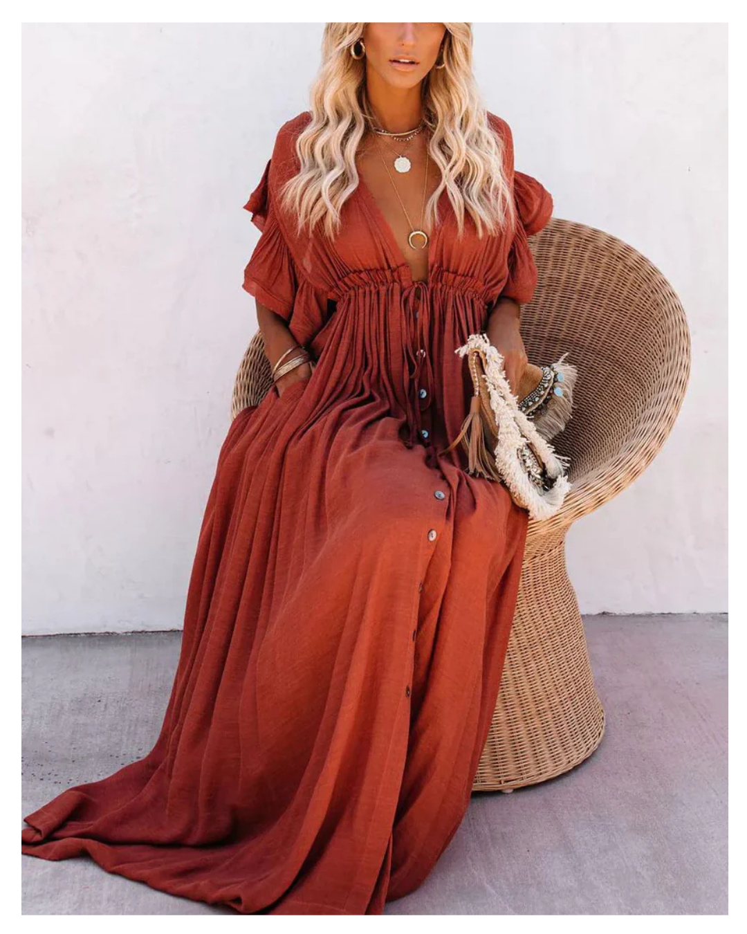 Bonnaroo Babe Dress Red