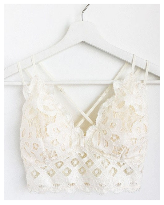 Honey Belle Bralette Off White