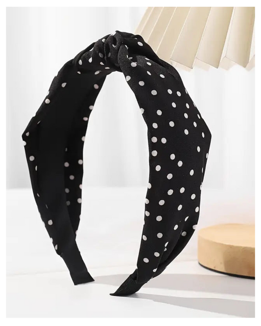 Polka Dot Knotted Headband