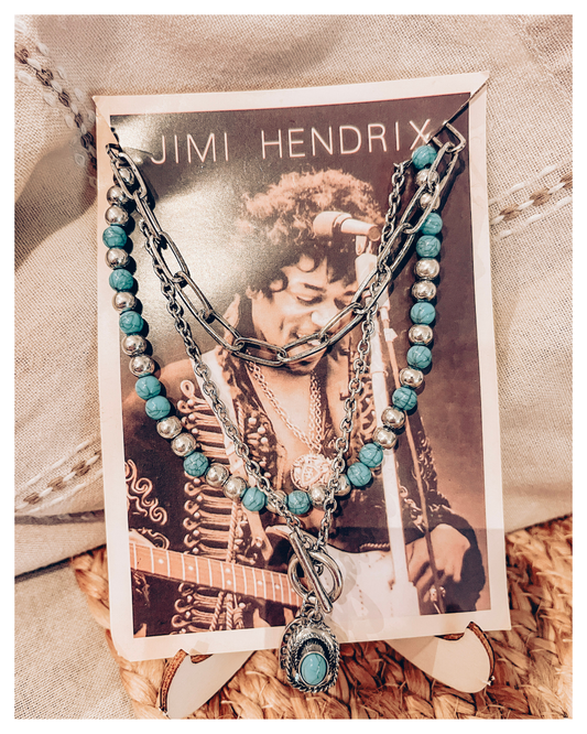 Cowboy Hat & Horseshoe Necklace