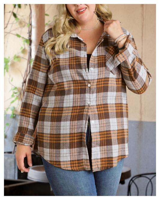 Autumn Trails Plaid Shirt