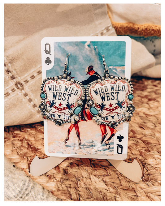 Wild Wild West Cowboy Earrings