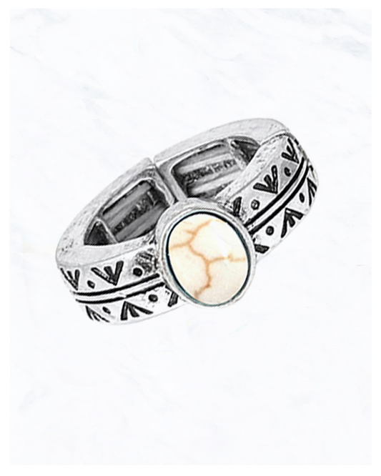 Western Angel Wing Stretch Ring