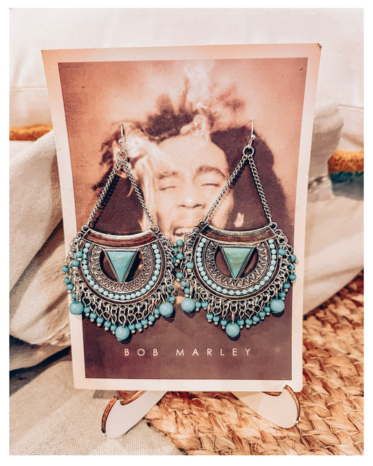 Half-Moon Chandelier Earrings