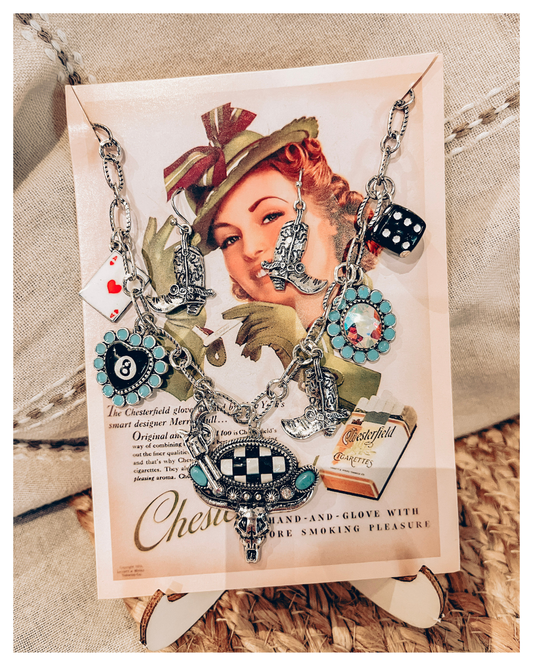 Western Charm Necklace and Earrings Set
