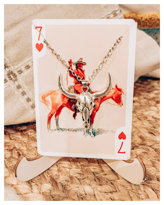 Bull Head Pendant Necklace