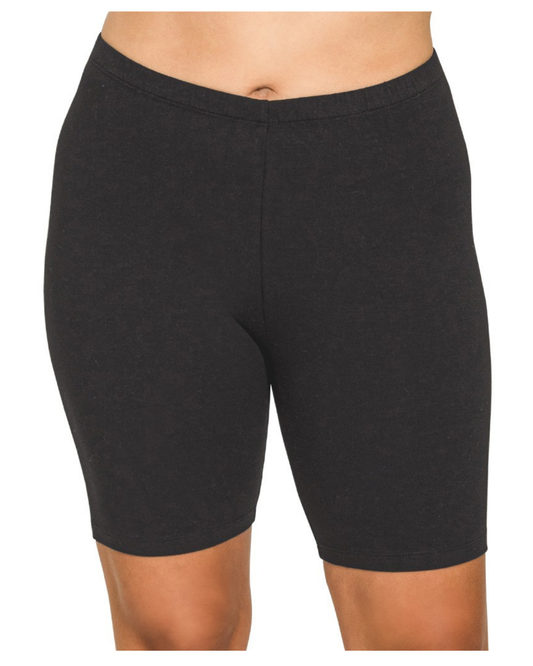 Premium Cotton Biker Shorts (Curvy)