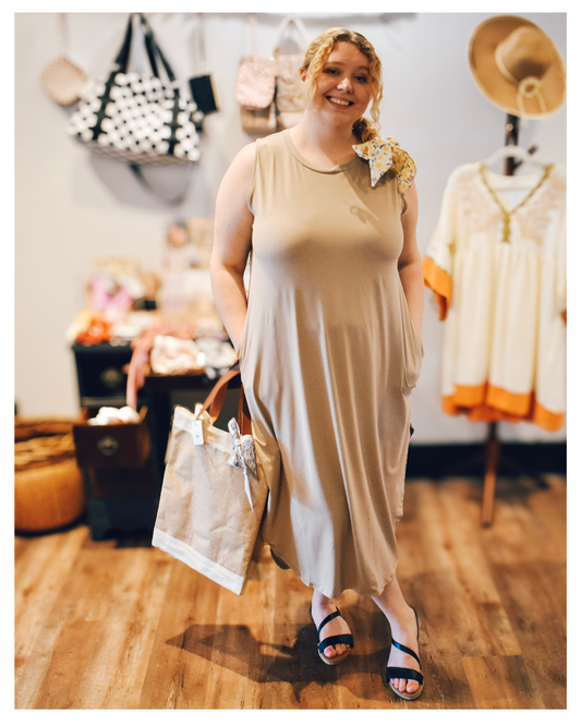 Hometown Home Date Dress Mocha
