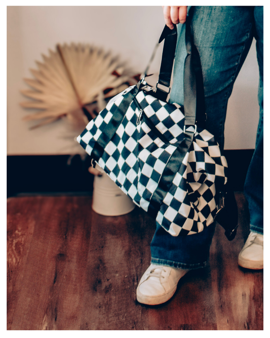 Checkered Travel Bag