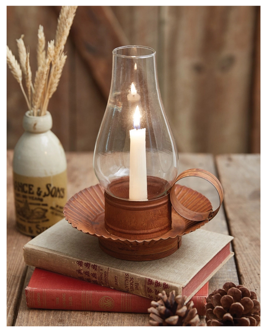 Rustic Chamberstick Candle Holder