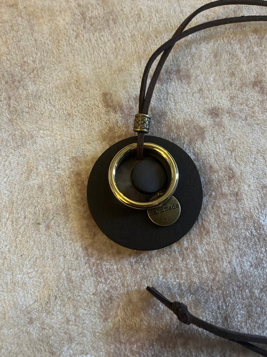 Layered Circle Pendant Necklace